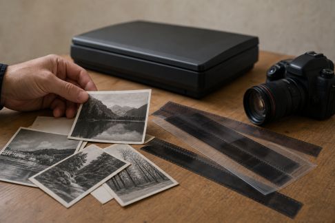 Solutions pour numériser sa collection de photos d'exposition : facilité et rendu
