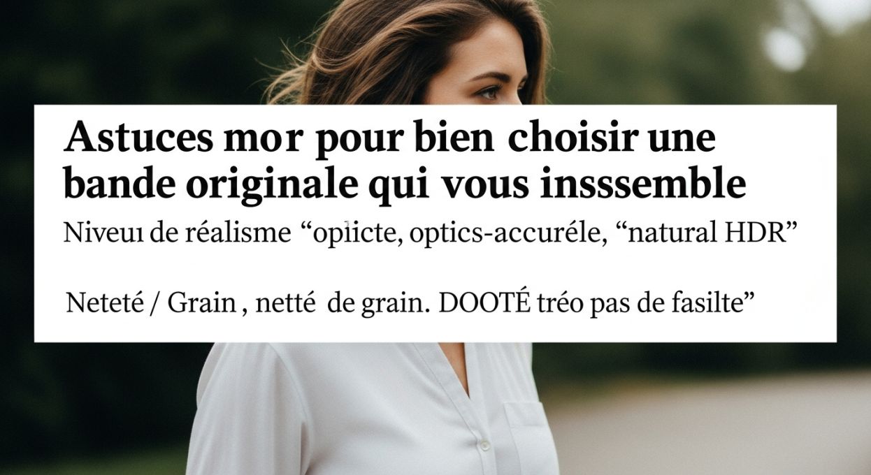 Astuces pour bien choisir une bande originale qui vous ressemble