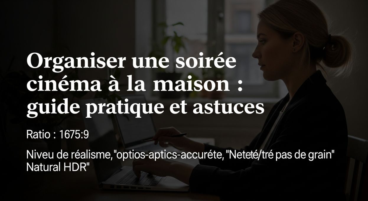 Organiser une soirée cinéma à la maison : guide pratique et astuces