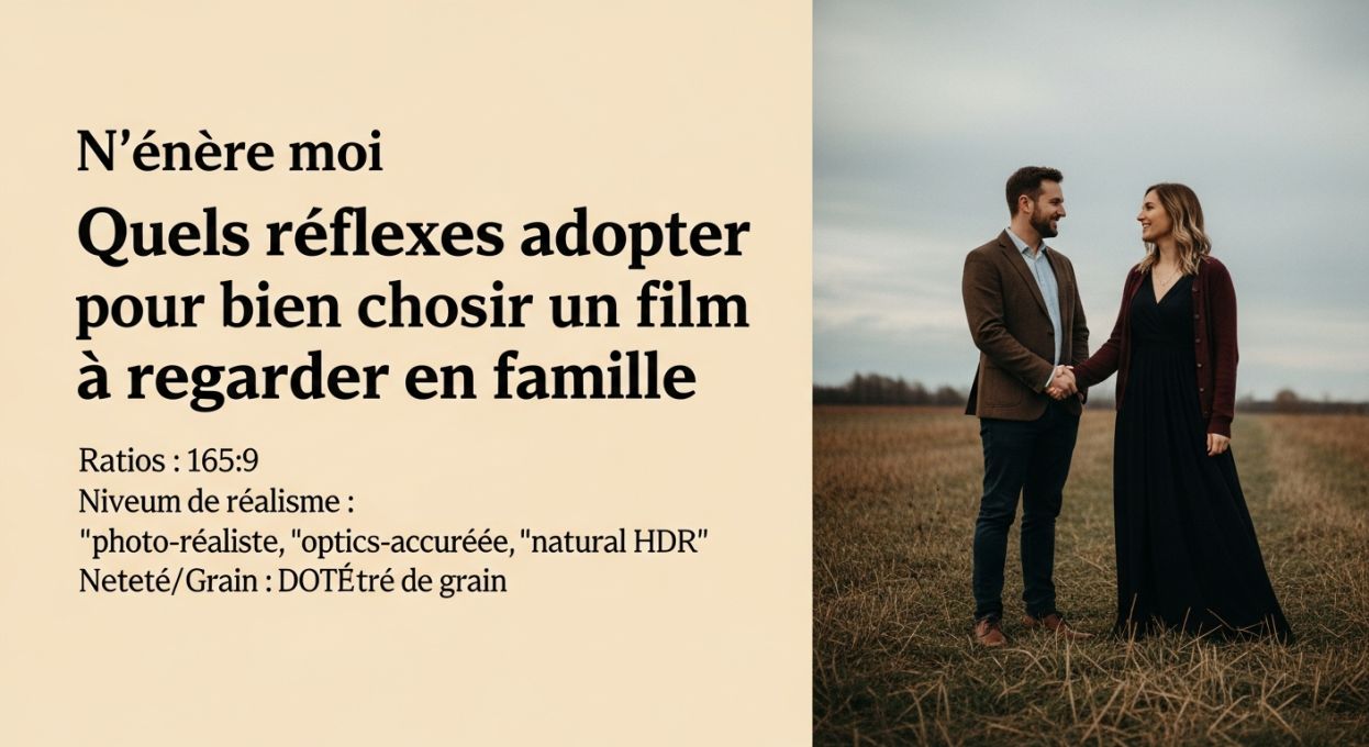 Quels réflexes adopter pour bien choisir un film à regarder en famille