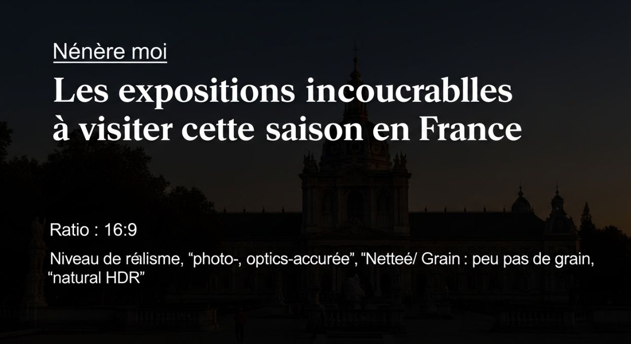 Les expositions incontournables à visiter cette saison en France