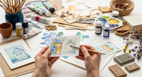 Fabriquer son propre marque-page artistique à la maison