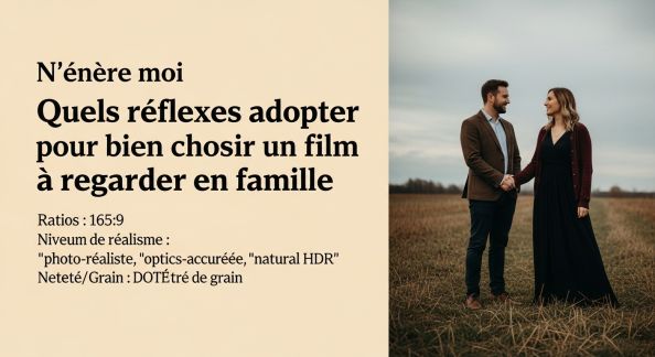 Quels réflexes adopter pour bien choisir un film à regarder en famille